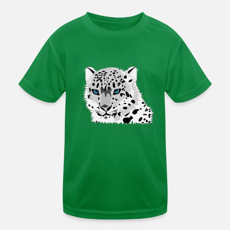 Schneeleopard Kinder Funktions-T-Shirt