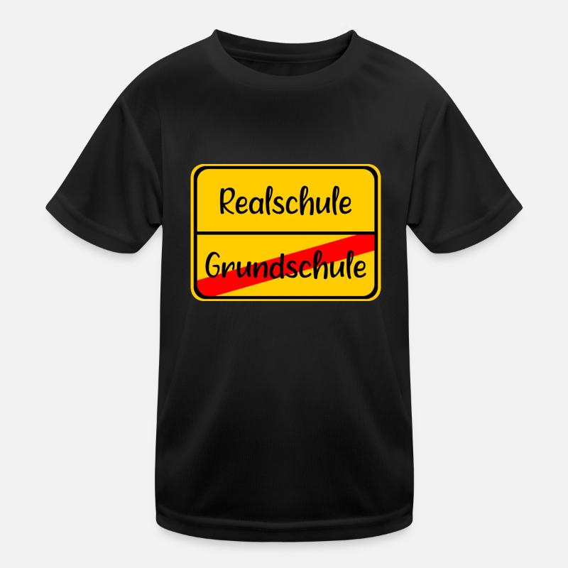 Realschule Grundschule Schule Schild Übergang Kinder Funktions-T-Shirt