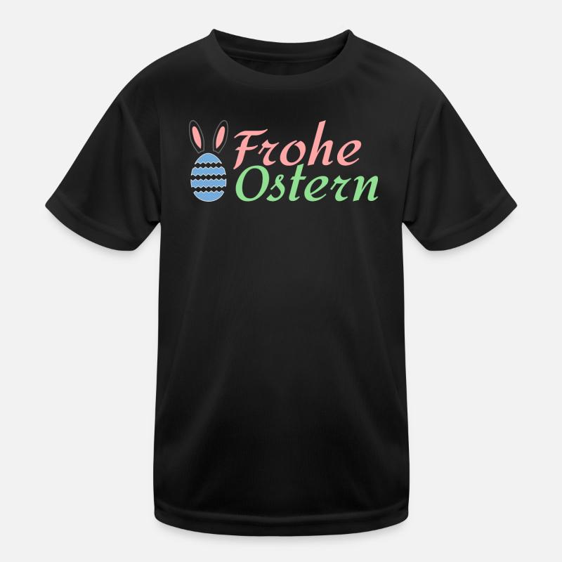 Frohe Ostern Kinder Funktions-T-Shirt