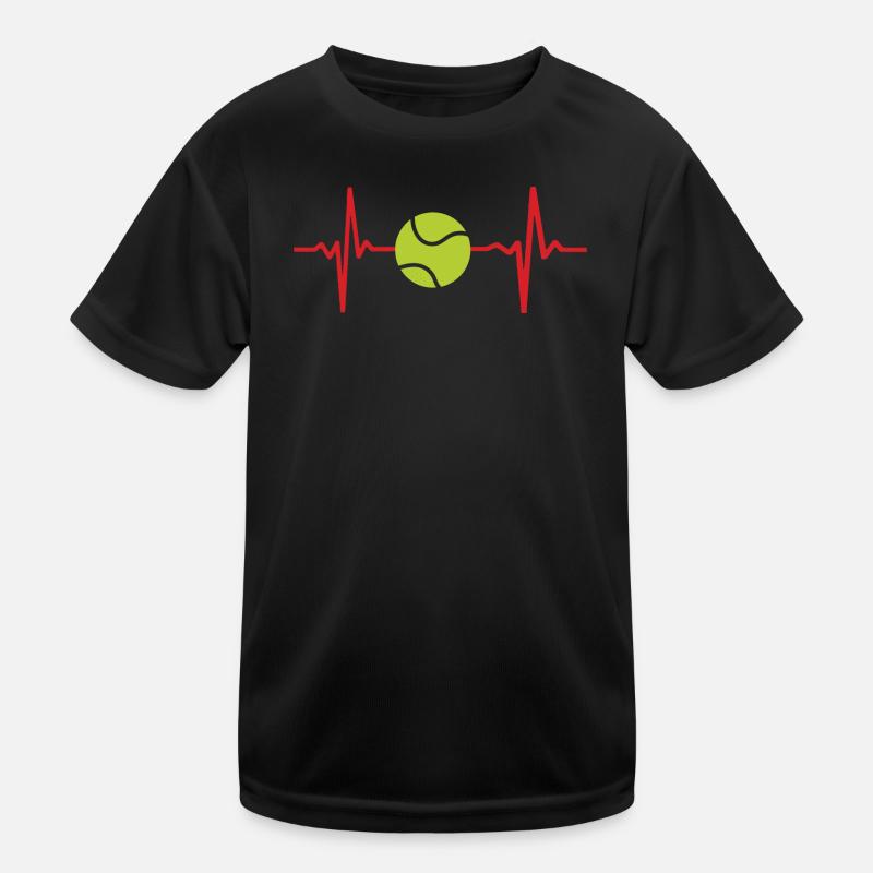 Ich liebe Tennis Kinder Funktions-T-Shirt