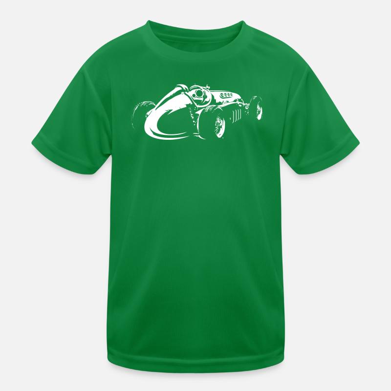 Voiture de course rétro Formule Icône classique T-shirt sport Enfant