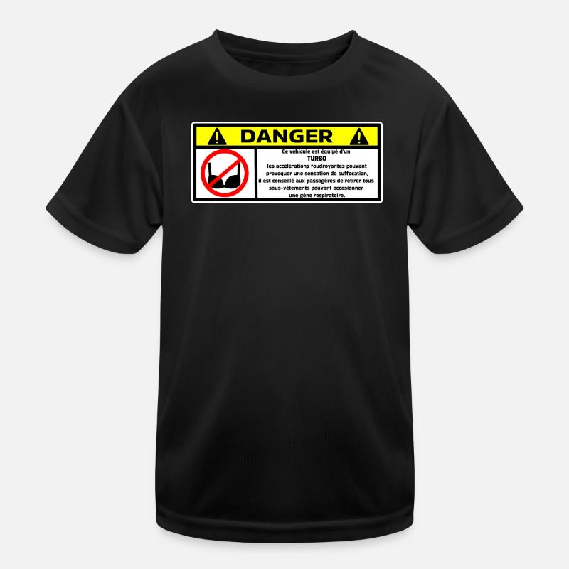 Gefahr Turbo Kinder Funktions-T-Shirt