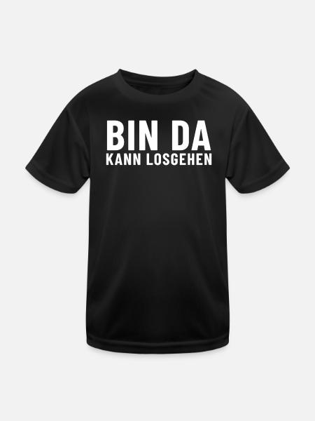 I'm here, let's go! - Kids Functional T-Shirt - black