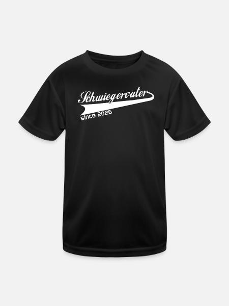 Father-in-law 2026, best father-in-law ever - Kids Functional T-Shirt - black - Front