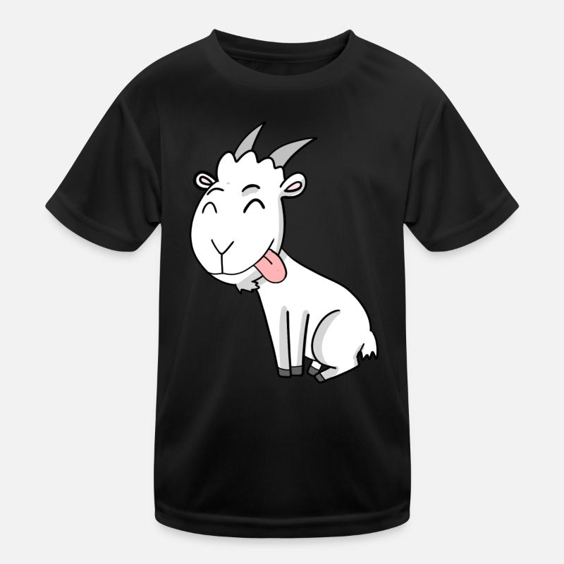 Ziege Ziegenbock Bock Kinder Funktions-T-Shirt