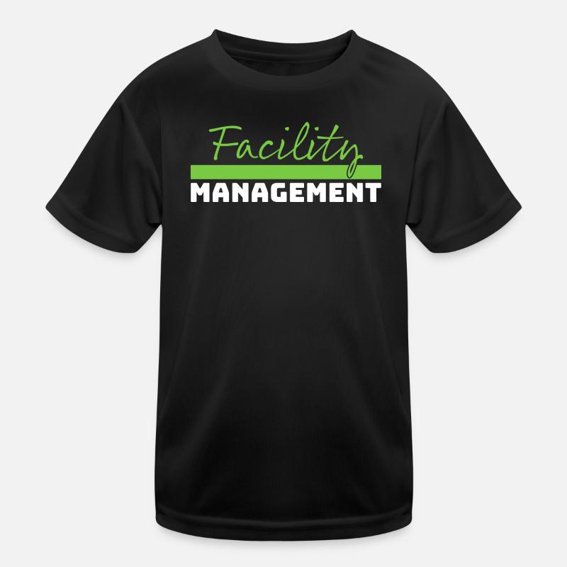 Tshirt Facility Management vert blanc T-shirt sport Enfant
