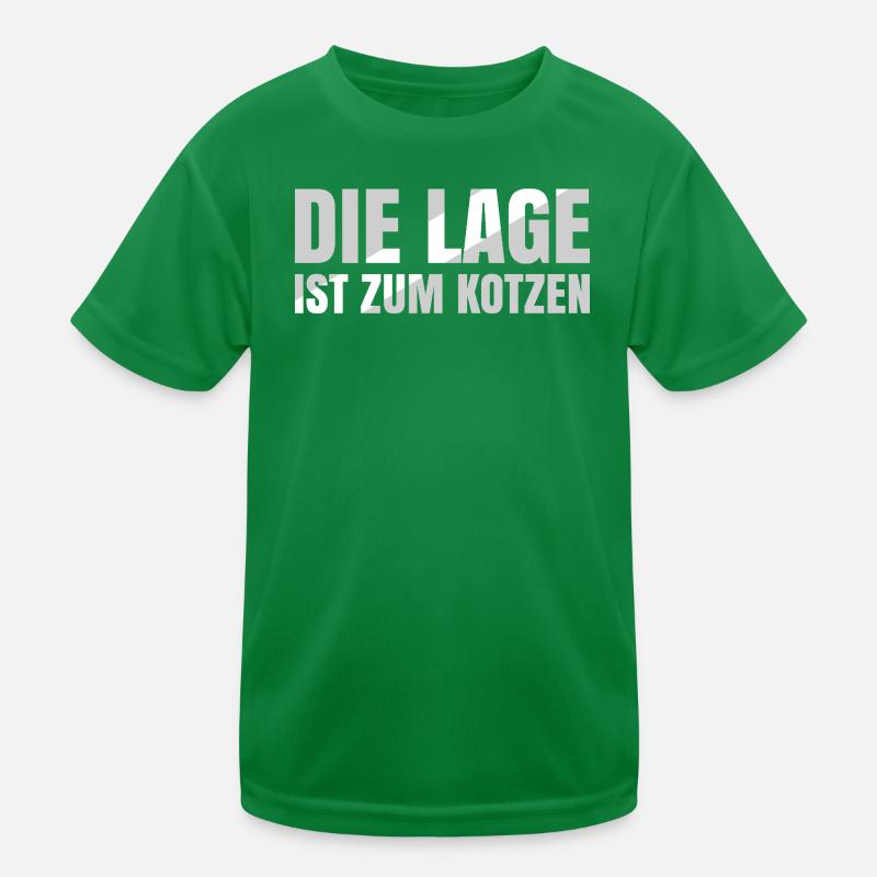 Die Lage ist zum kotzen Kinder Funktions-T-Shirt