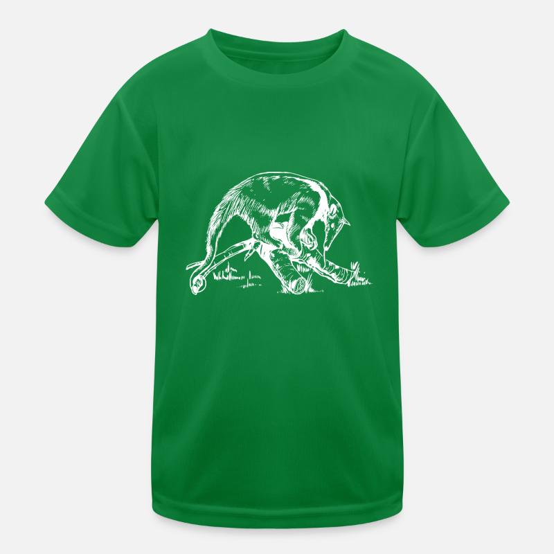 Fourmilier blanc / noir T-shirt sport Enfant