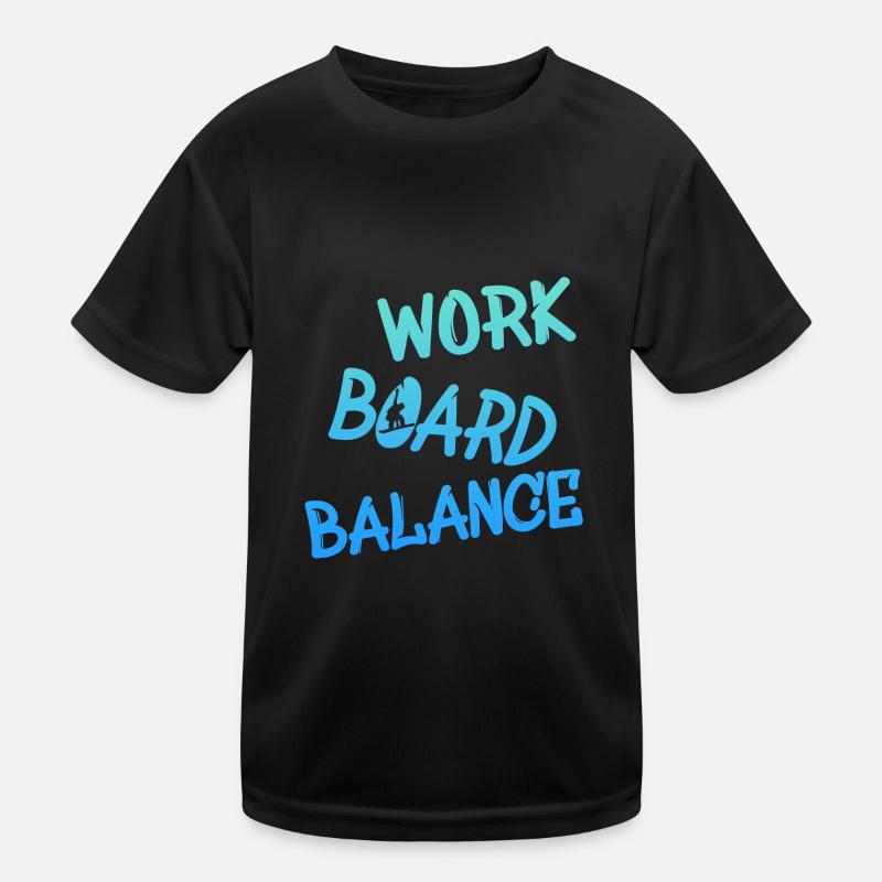 snowboarding Kinder Funktions-T-Shirt