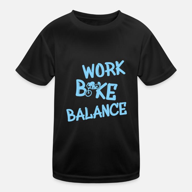 work bike balance Kinder Funktions-T-Shirt