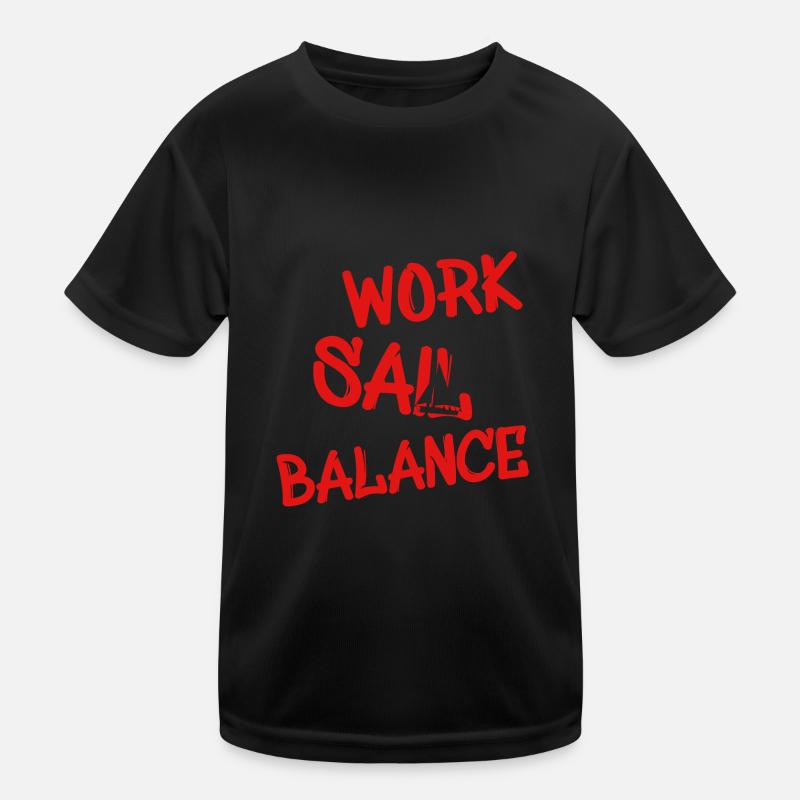 work sail balance Kinder Funktions-T-Shirt