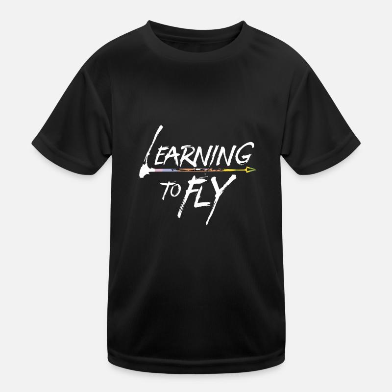 Learning to fly Flying Airplane Pilot Flyer Kids Functional T-Shirt