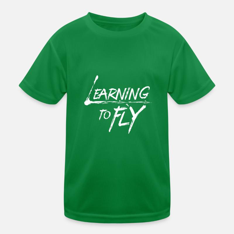 Learning to fly Flying Airplane Pilot Flyer Kids Functional T-Shirt