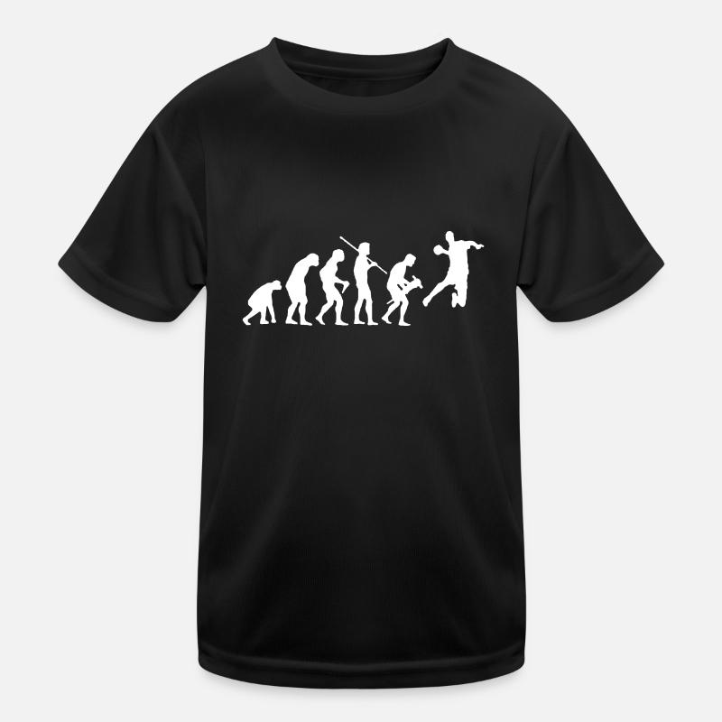 EVOLUTION HANDBALL - Kinder Funktions-T-Shirt - Schwarz