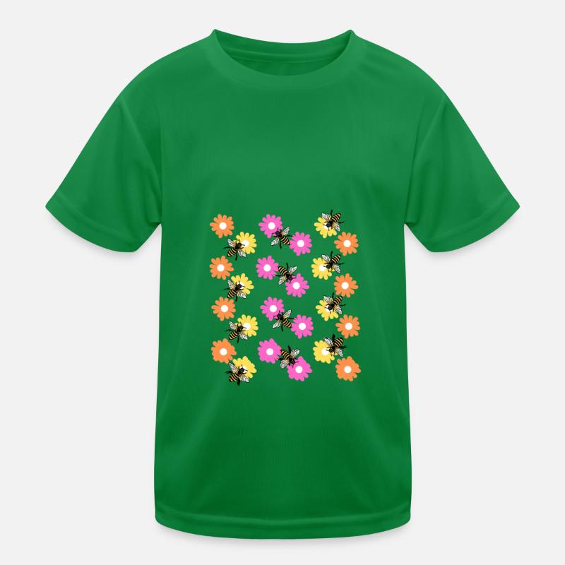 Bienenblumen Geschenkidee Kinder Funktions-T-Shirt