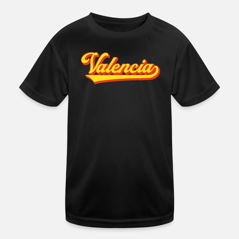Valencia Script Logo Kinder Funktions-T-Shirt