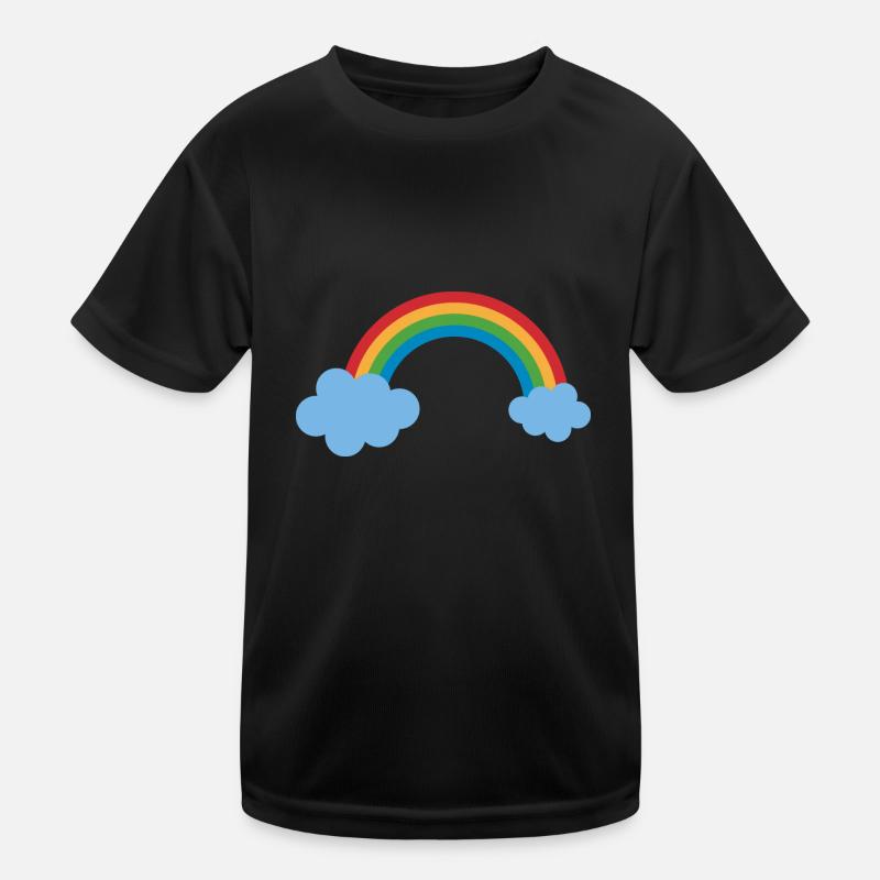 regenbogen sonne wolken wetter rainbow sun cloud39 Kinder Funktions-T-Shirt