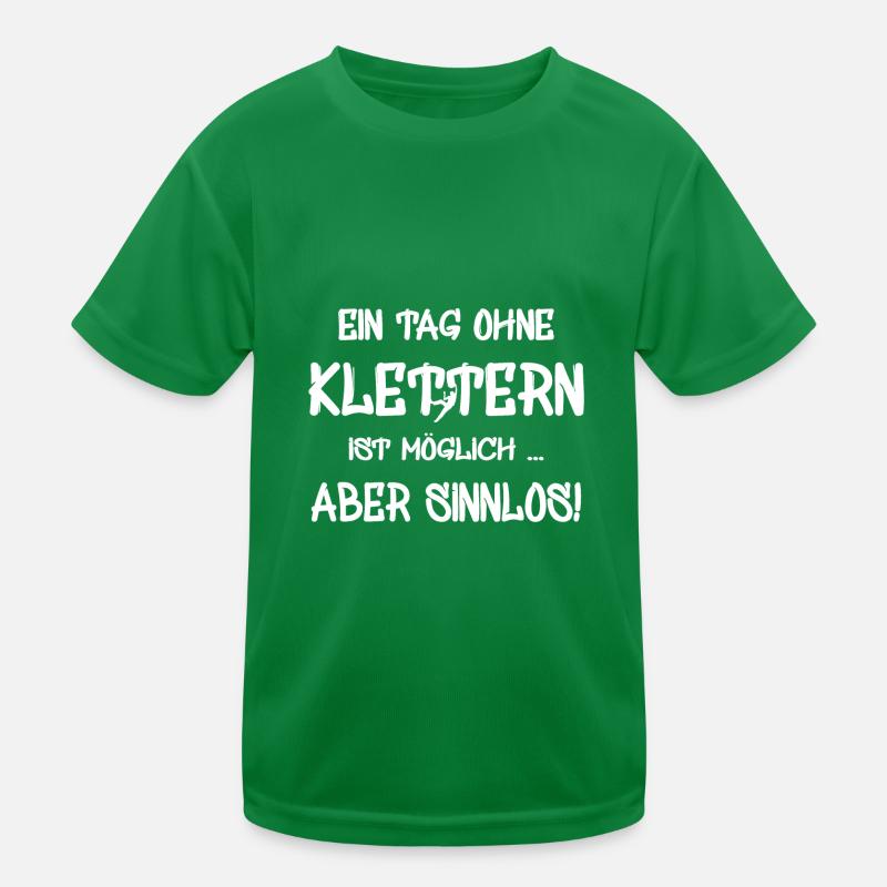 klettern Kinder Funktions-T-Shirt