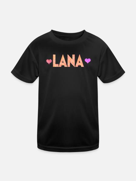Lana - Kids Functional T-Shirt - black