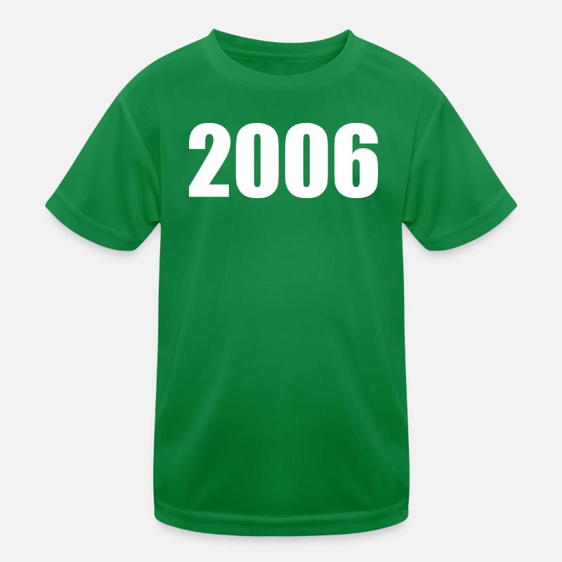 2006 Birthday Template Personalize Design Kids Functional T-Shirt