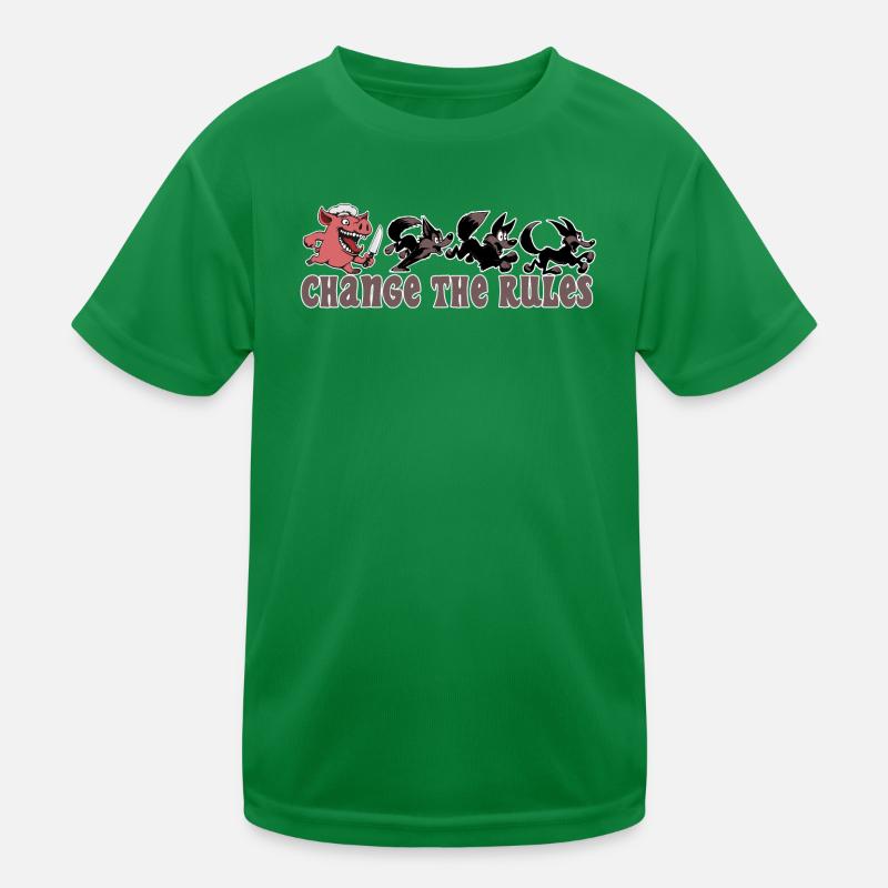Pig changes the rules! Kids Functional T-Shirt
