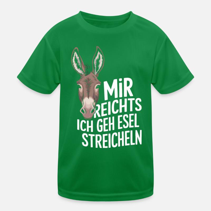 Esel Eselchen Maultier Muli Kinder Funktions-T-Shirt