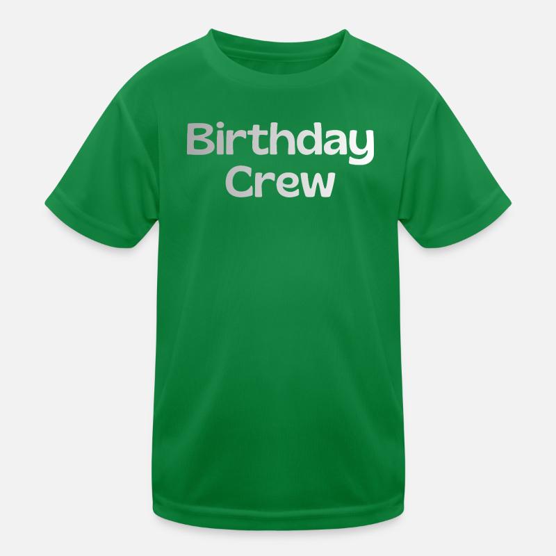 Birthday Crew Kinder Funktions-T-Shirt