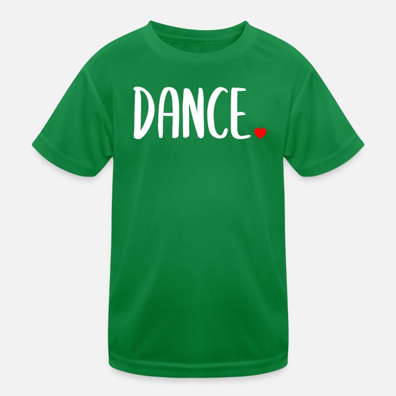 Dance Heart – Minimalist Dance Lover Design Kids Functional T-Shirt
