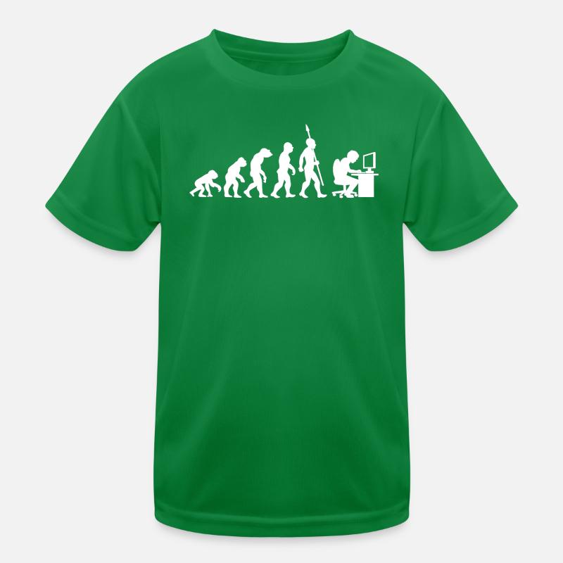 Computer PC Evolution Computer Scientist Programmer Kids Functional T-Shirt