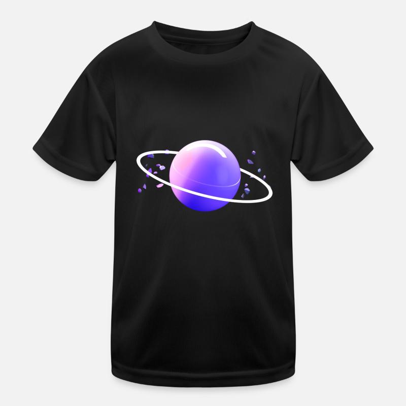 Univers spatial Orbite astronaute planète espace T-shirt sport Enfant