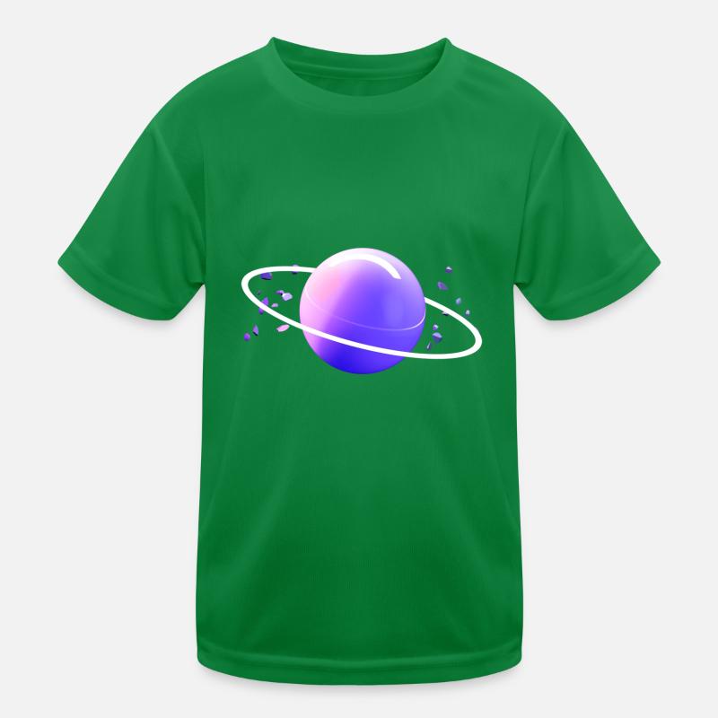 Space Universe Orbit Astronaut Planet space Kids Functional T-Shirt