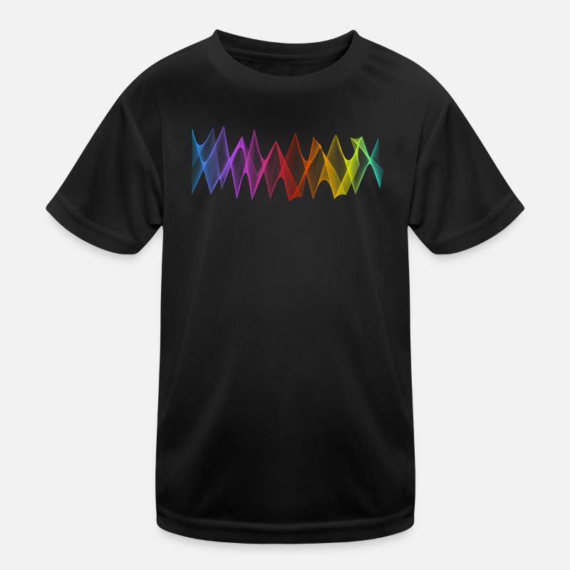 Abstrakte Linien Design 04 Kinder Funktions-T-Shirt