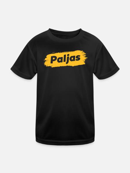 Paljas - Antwerpener Dialekt - Kinder Funktions-T-Shirt - Schwarz - Vorne