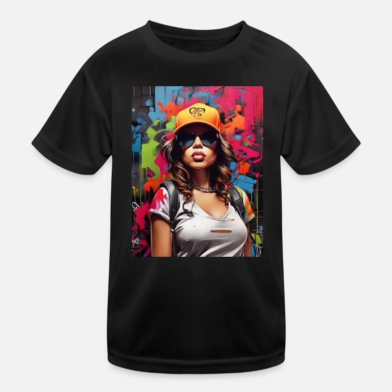 Graffiti style Kids Functional T-Shirt