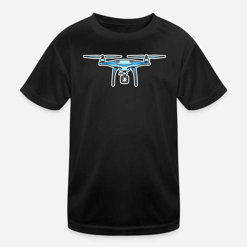 Drone Drohne Drohnen Kinder Funktions-T-Shirt