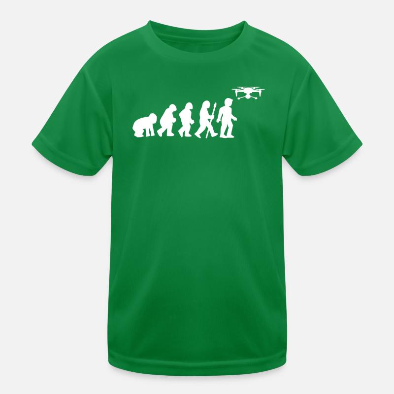 Drohnenpilot Evolution Quadrocopter Kinder Funktions-T-Shirt