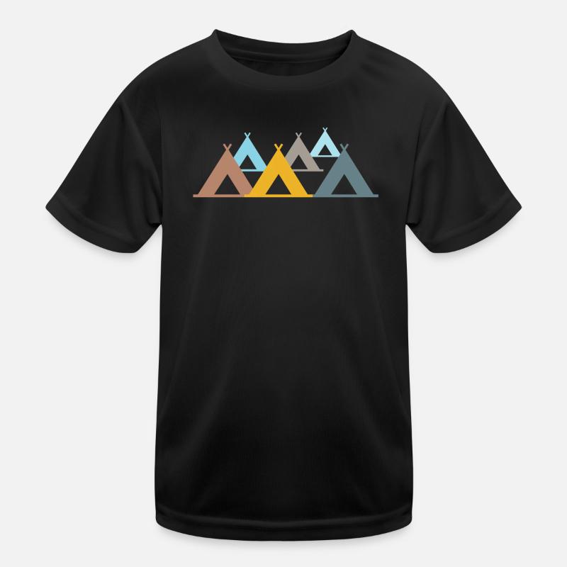 Zelte Zelt Camping Outdoor Sommer Freizeit Camper Kinder Funktions-T-Shirt