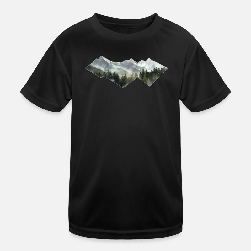 Berge Minimalismus Kinder Funktions-T-Shirt