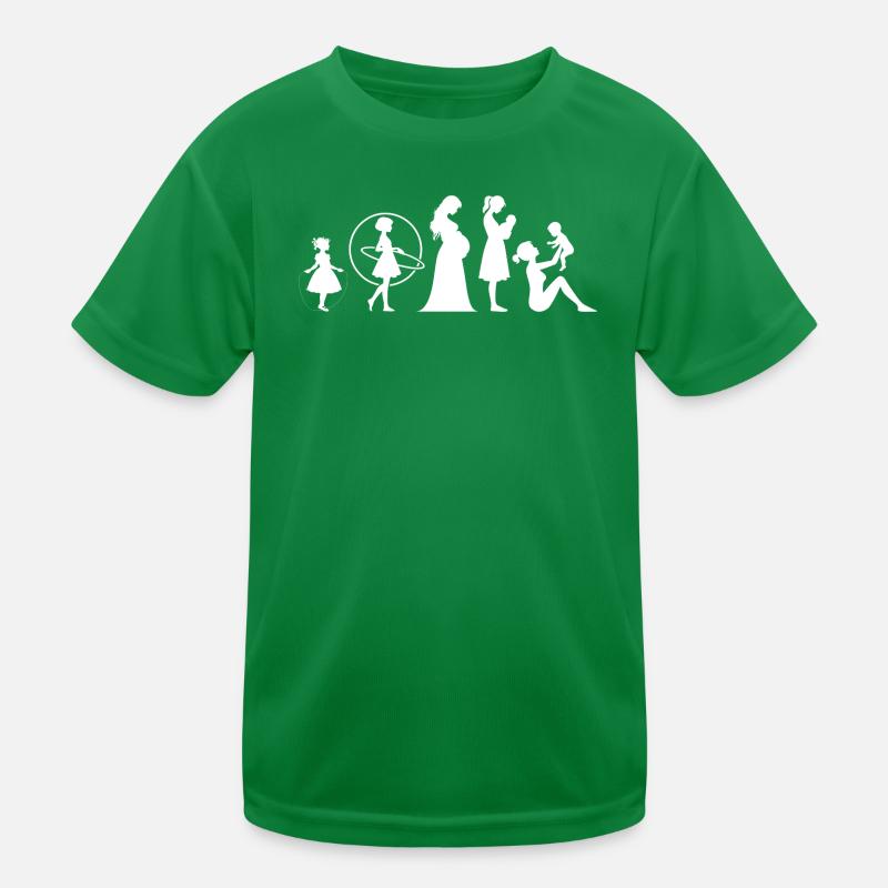 Evolution Mama Muttertag kind Familie Kinder Funktions-T-Shirt