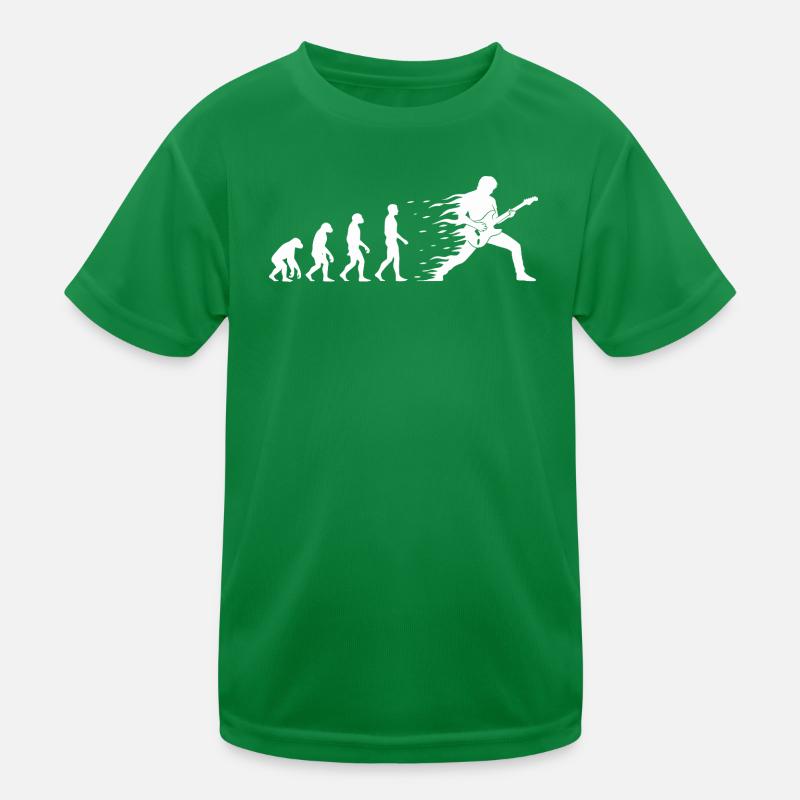 Evolution Gitarre Rock Musik T-Shirt Motiv Kinder Funktions-T-Shirt