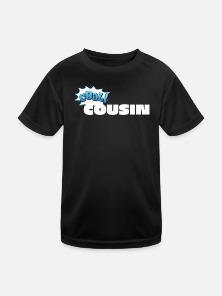 Cool Cousin Statement Design for Cousin - Kids Functional T-Shirt - black - Front