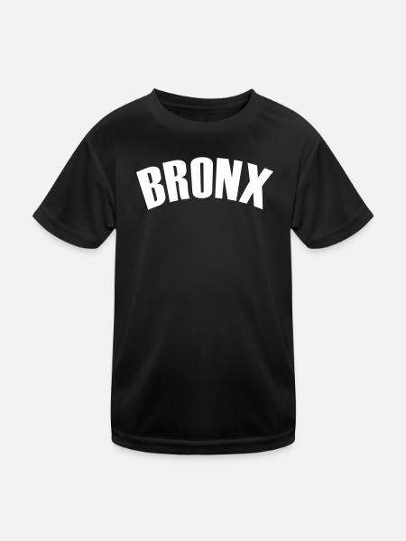 bronx shirt - Kinder Funktions-T-Shirt - Schwarz - Vorne