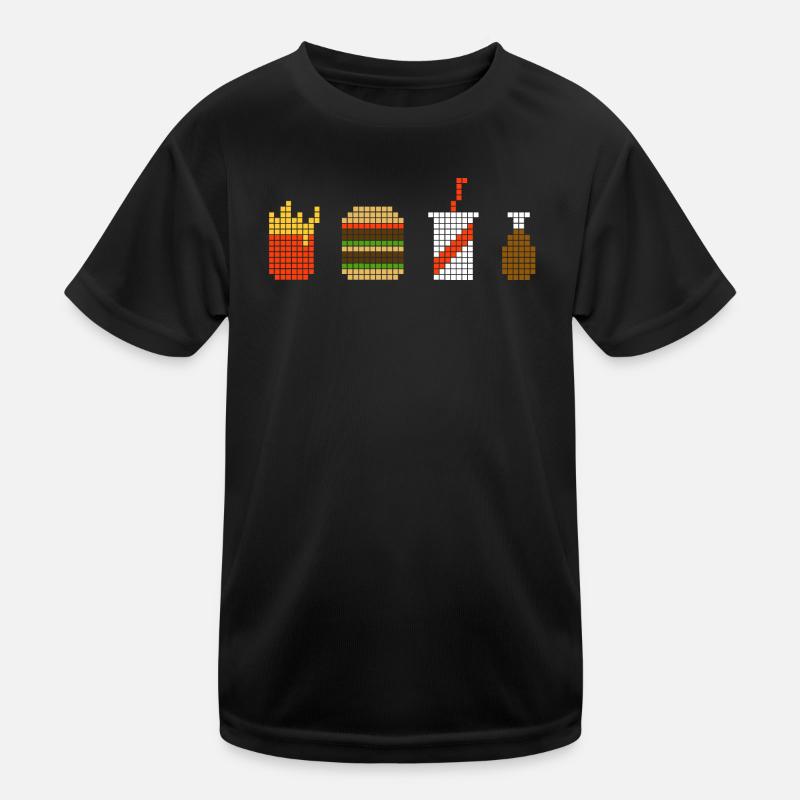 Restauration rapide Pixel T-shirt sport Enfant