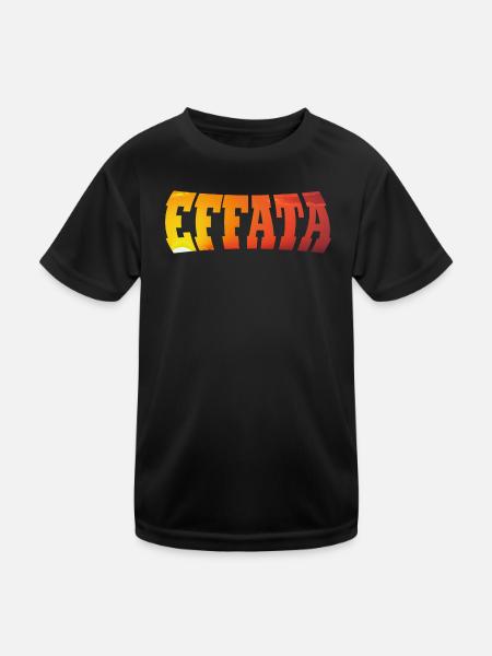 EFFATA - Kids Functional T-Shirt - black - Front