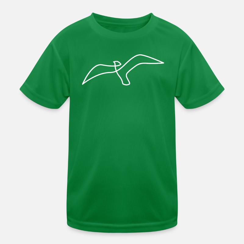 Bird sketch – elegant motif for nature lovers Kids Functional T-Shirt