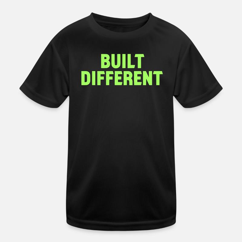 Built Different Neon Tee Kids Functional T-Shirt