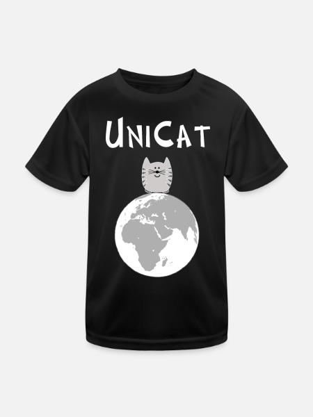 Unikat: du bist einzigartig, ganz besonders - Kinder Funktions-T-Shirt - Schwarz - Vorne