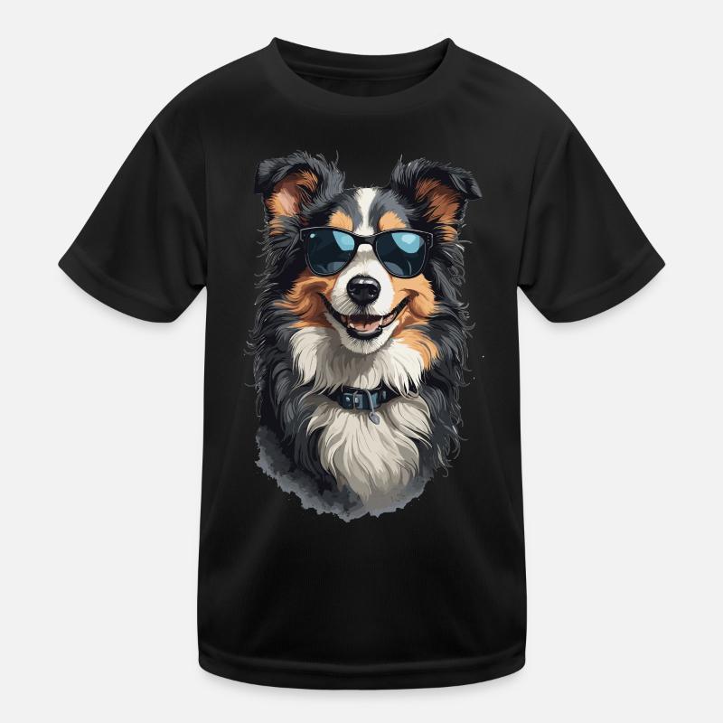 Border Collie bester Freund Stilvolle Hunde Kinder Funktions-T-Shirt