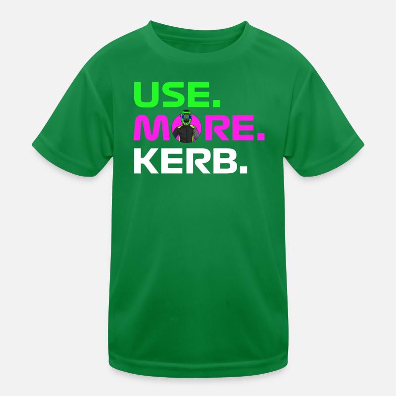 USE. MORE. KERB. Kids Functional T-Shirt