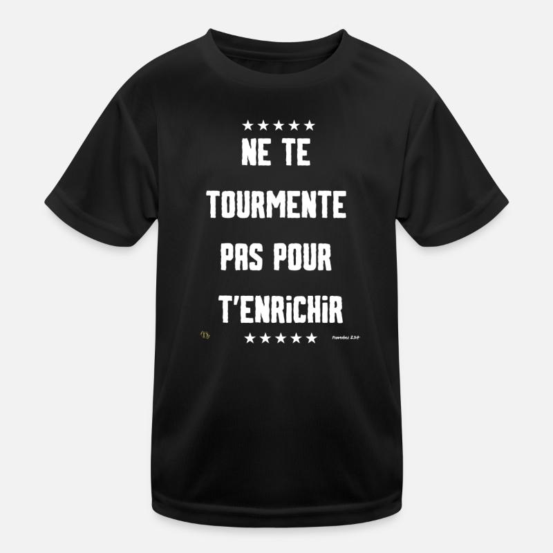 Die Qualen des Lebens - Kinder Funktions-T-Shirt - Schwarz
